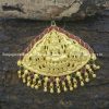 92.5 - silver - gold polished - temple - pendant