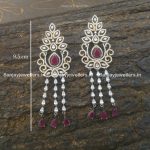 zircon - cz - artificial - stone - fancy - party wear - antique - earrings - studs