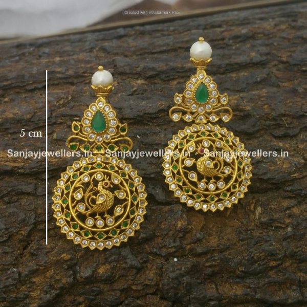 silver jhumky - jhumka - stone jhumki - earrings for kids - small stud - fancy earring - temple jewellery