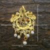 silver pendant - kundan pendent - temple jewellery - navrathna pendant