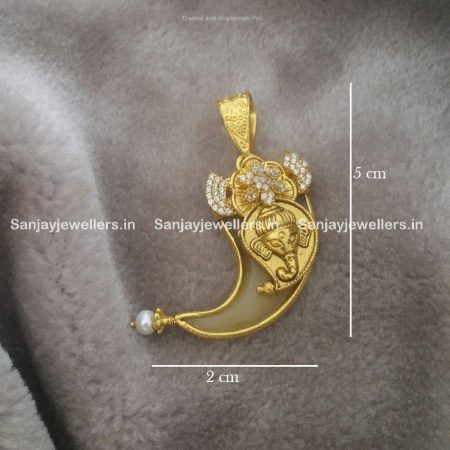 silver pendant - kundan pendent - temple jewellery - pendant for men