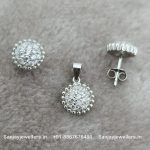 92.5 Silver Pendant & Earrings Set
