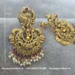 92.5 Silver Gold-Polished Earring