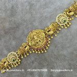 92.5 Pure Silver Gold-Polished Waist Belt