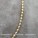 92.5 Silver Gold Polished Chain