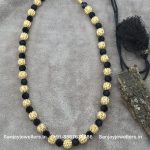 92.5 Silver Black Thread Haar