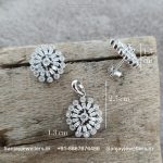 92.5 Silver Pendant & Earrings Set