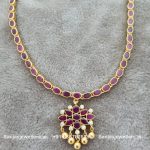 92.5 Silver Gold-Polish Reversible Necklace