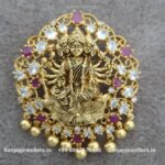 Silver Gold Polished Ashtalakshmi Pendant