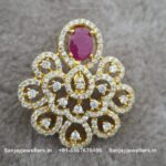 92.5 Silver Gold Polished Pendant (Small)