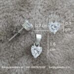 92.5 Silver Pendant & Earrings Set