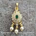 92.5 Silver Gold Polished Pendant