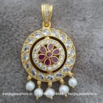 Silver Gold Polished Reversiable-Pendant