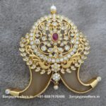 92.5 Silver Gold Polished Pendant