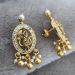 Silver Gold Polished Krishna-Stud
