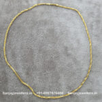 92.5 Silver Gold Polish Chain