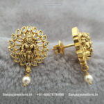 92.5 Silver Gold Polished Stud