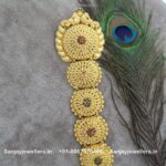 92.5 Silver Gold Polished Jade Bille