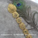 92.5 Silver Gold Polished Jade Bille