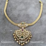 92.5 Silver Gold-Polished Adige-Necklace
