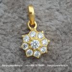 92.5 Silver Gold Polished Pendant