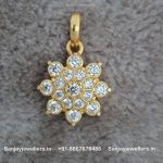 92.5 Silver Gold Polished Pendant