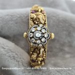 92.5 Silver Gold Polished Kada