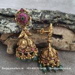 92.5 Silver Gold-Polished Earring