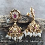 92.5 Silver Gold-Polished Earring