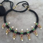 Silver Gold Polished Necklace & Earring Set