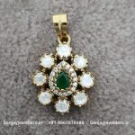 92.5 Silver Gold Polished Pendant