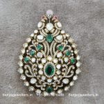 92.5 Silver Gold Polished Pendant