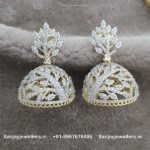 92.5 Silver Gold-Polished Earring