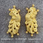 92.5 Silver Gold Polished Mope - 2 Pieces