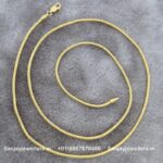 92.5 Silver Gold Polished Chain
