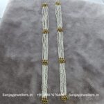 92.5 Silver Gold Polished Chain