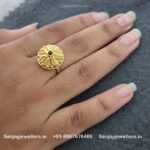 92.5 Silver Gold Polished Ring