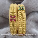 Silver Gold Polished Bangle