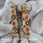 92.5 Silver Gold-Polished Bangle