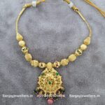 92.5 Silver Gold-Polished  Necklace
