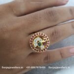 92.5 Silver Gold Polished Ring