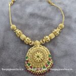 92.5 Silver Gold-Polished Reversiable Necklace