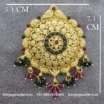 92.5 Silver Gold Polished Pendant