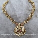 92.5 Silver Gold-Polished Necklace