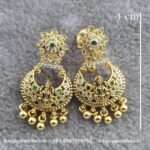 92.5 Silver Gold Polished Earrings
