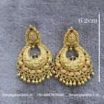 92.5 Silver Gold Polished Earrings