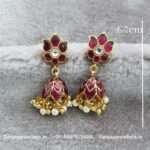 92.5 Silver Gold-Polished Earring