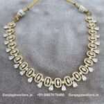 92.5 Silver Gold-Polish Necklace
