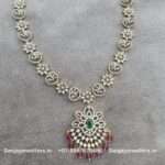 92.5 Silver Gold-Polish Necklace