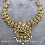 92.5 Silver Gold Polished Necklace